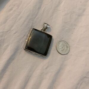 Stone set in Sterling silver pendant